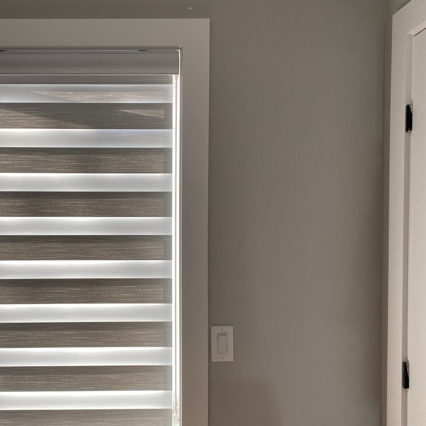 Wool-Textured Room Darkening Zebra Blinds