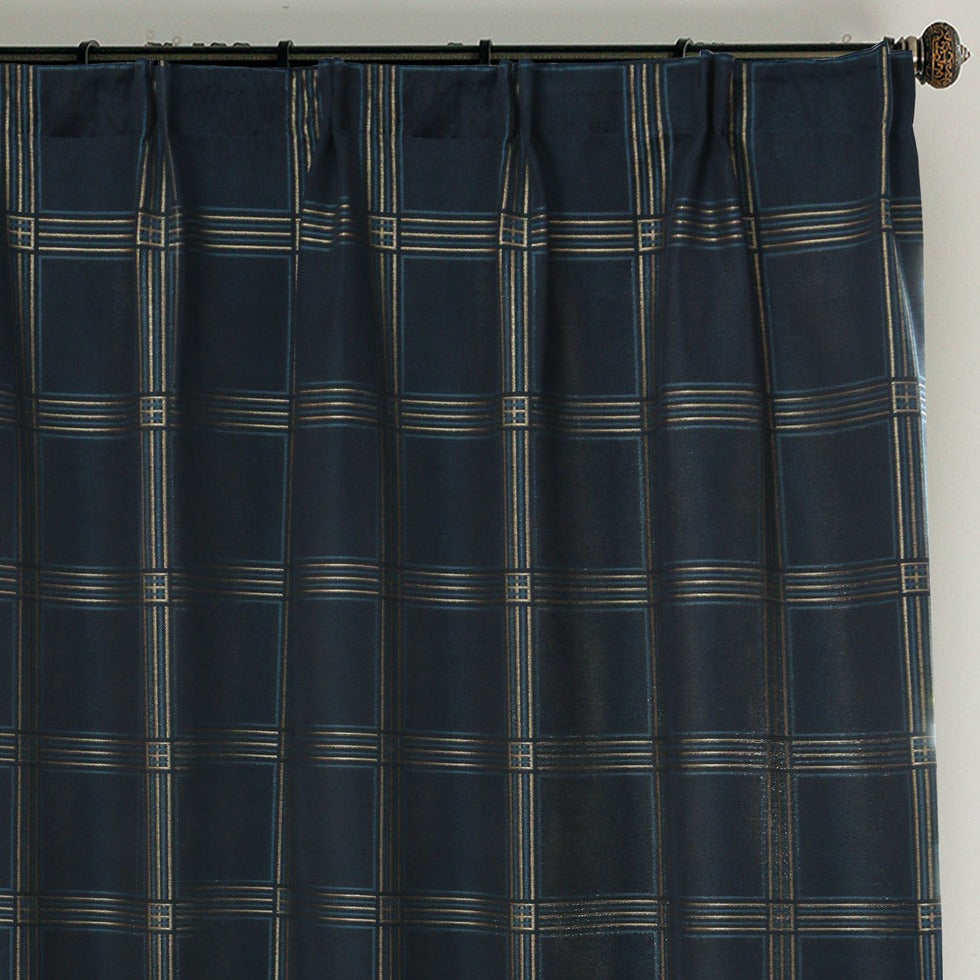 Opera Geometric Yarn-dyed Room Darkening Drapes/Curtains