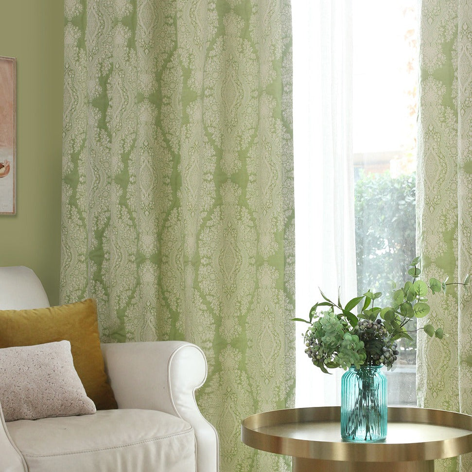 Victoria Floral Double-Sided Jacquard Heavyweight Curtains/Drapes