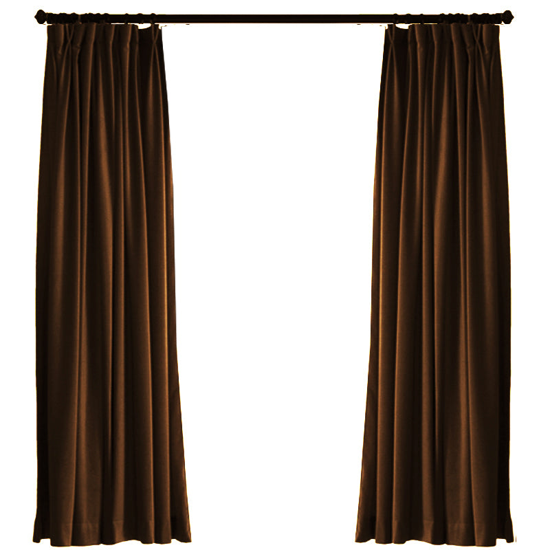 Margaret Fire Retardant Velvet Room Darkening Drapes/Curtains