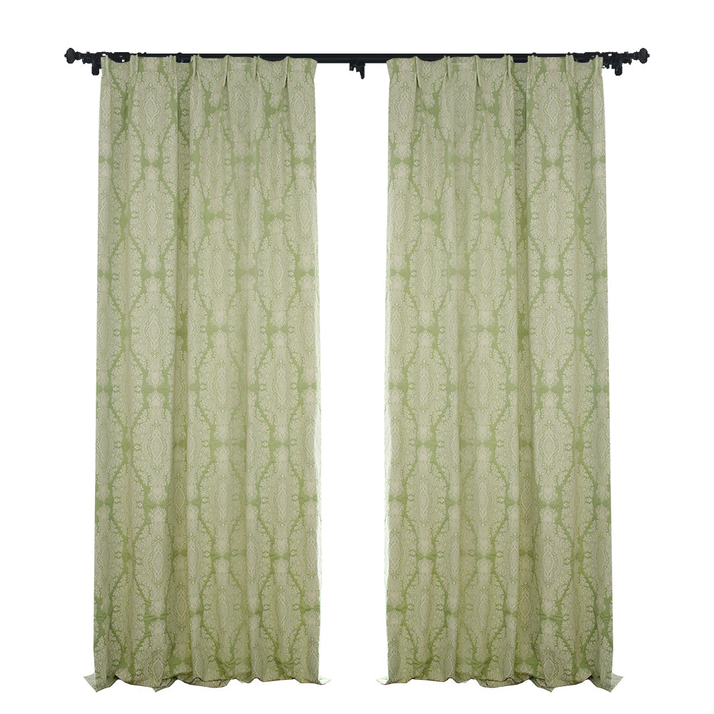 Victoria Floral Double-Sided Jacquard Heavyweight Curtains/Drapes