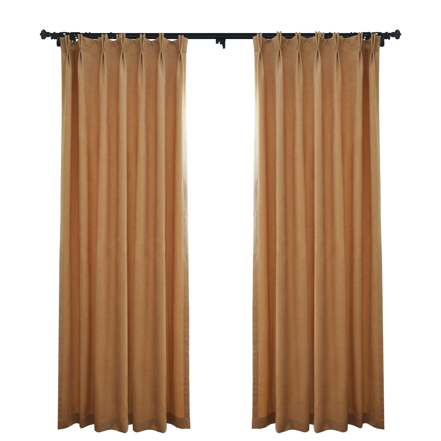 Beth Textured Room Darkening Drapes/Curtains