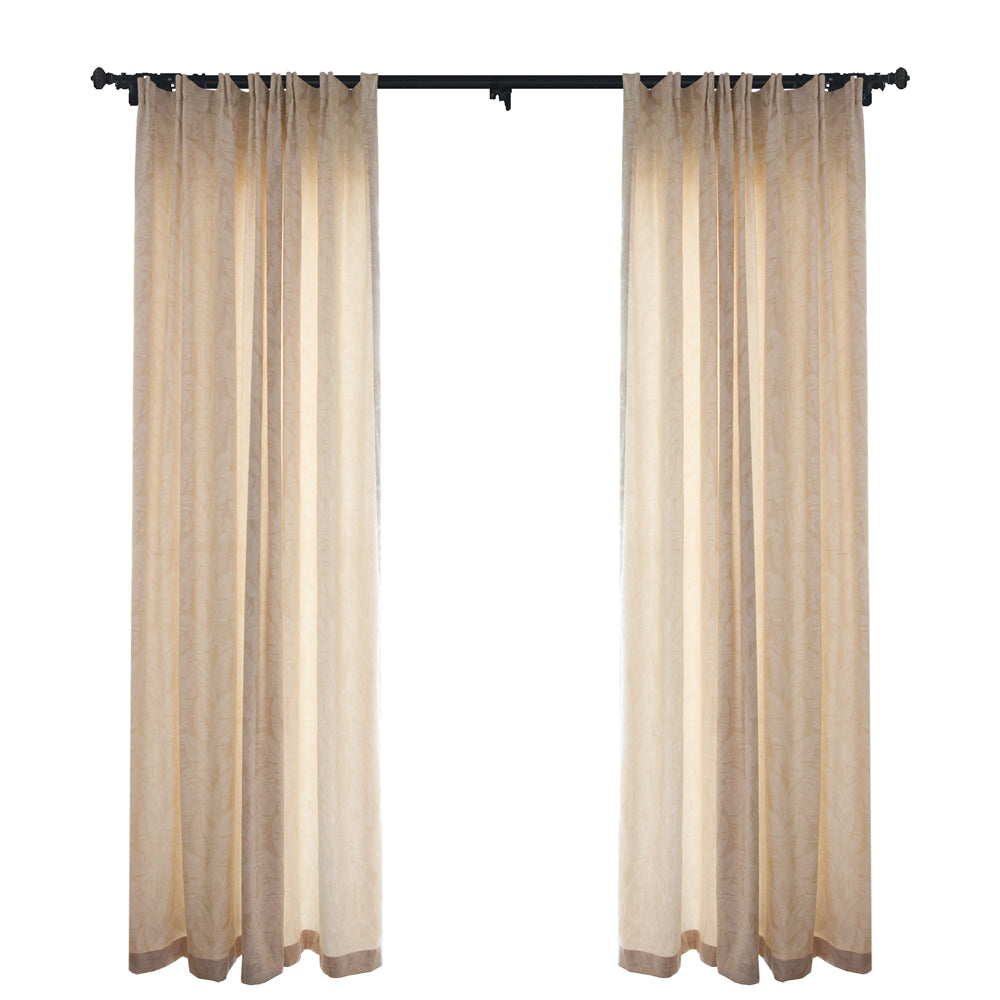 Jungle Floral Jacquard Room Darkening Drapes/Curtains