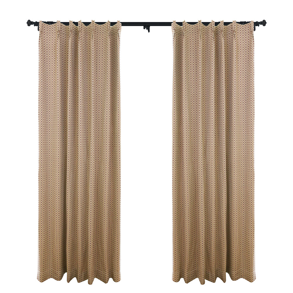 Idyllist 100% Organic Cotton Floral Room Darkening Drapes / Curtains