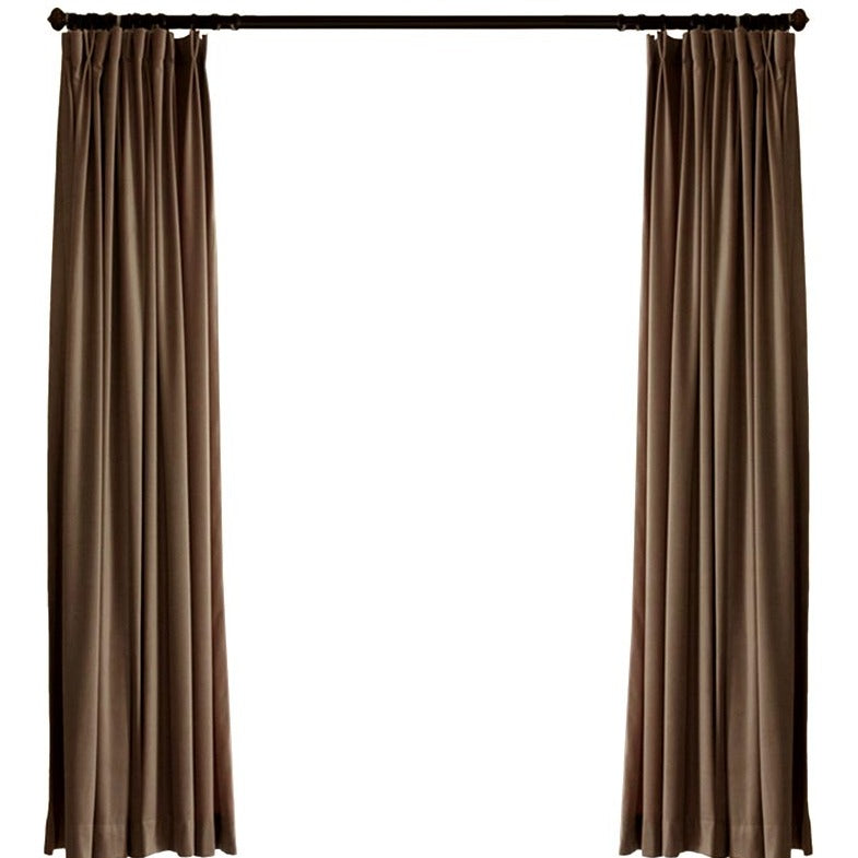 Margaret Fire Retardant Velvet Room Darkening Drapes/Curtains