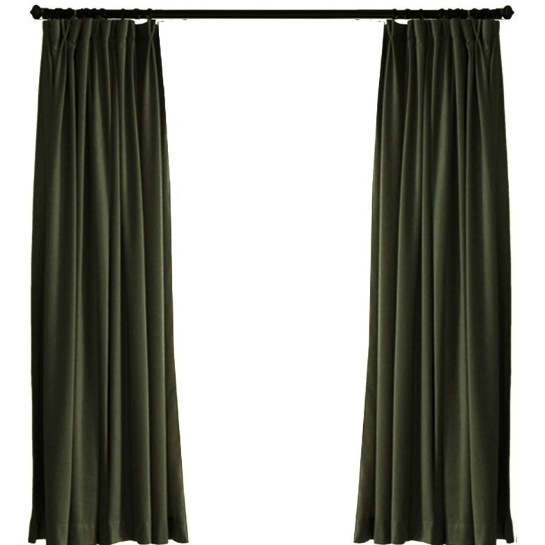 Margaret Fire Retardant Velvet Room Darkening Drapes/Curtains