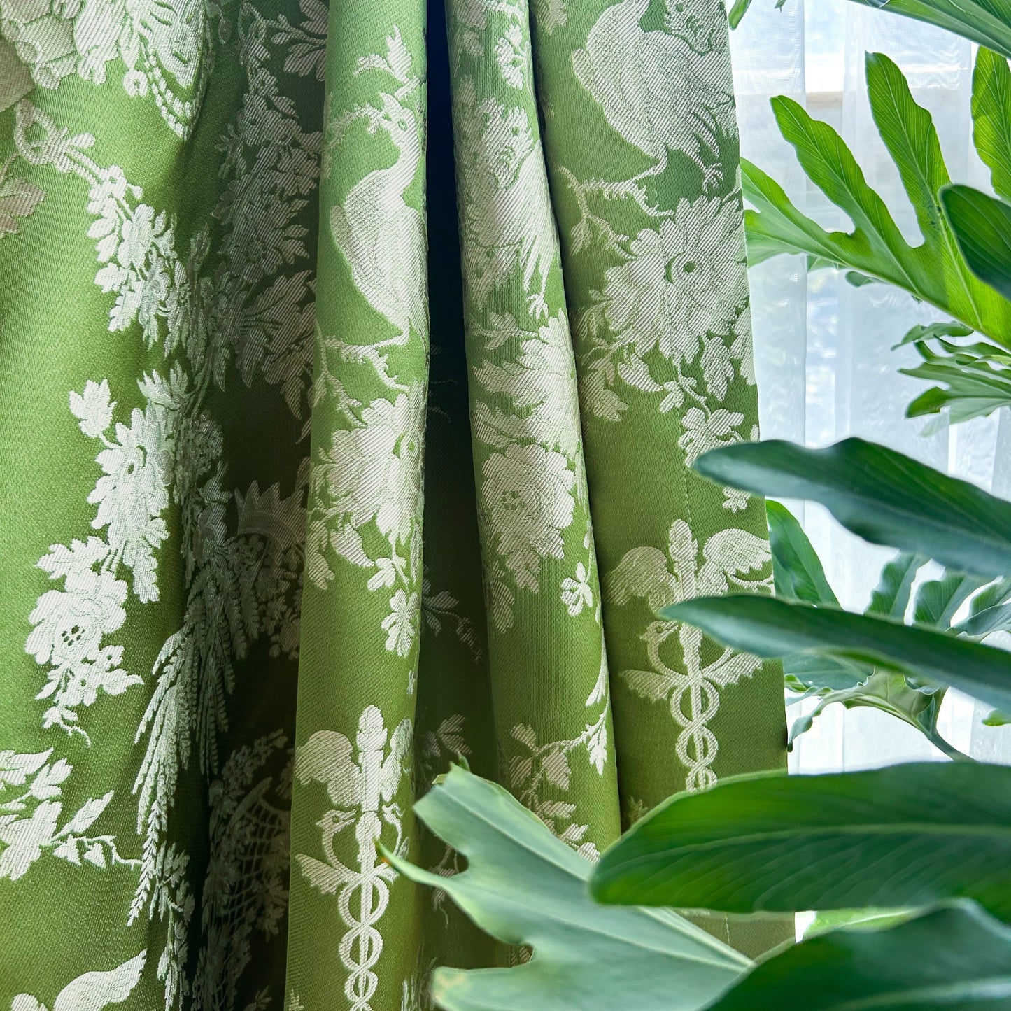 Eden Botanical Green Room-Darkening Drapes/Curtains