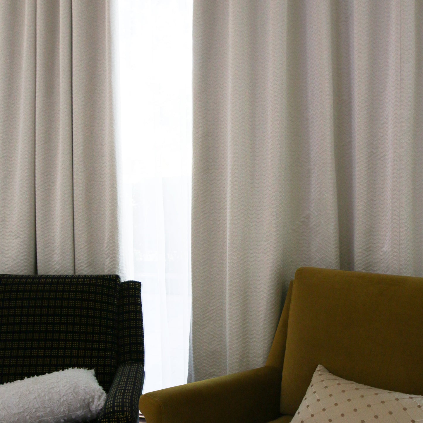 Seawave Textured Light Filtering Curtains/Drapes