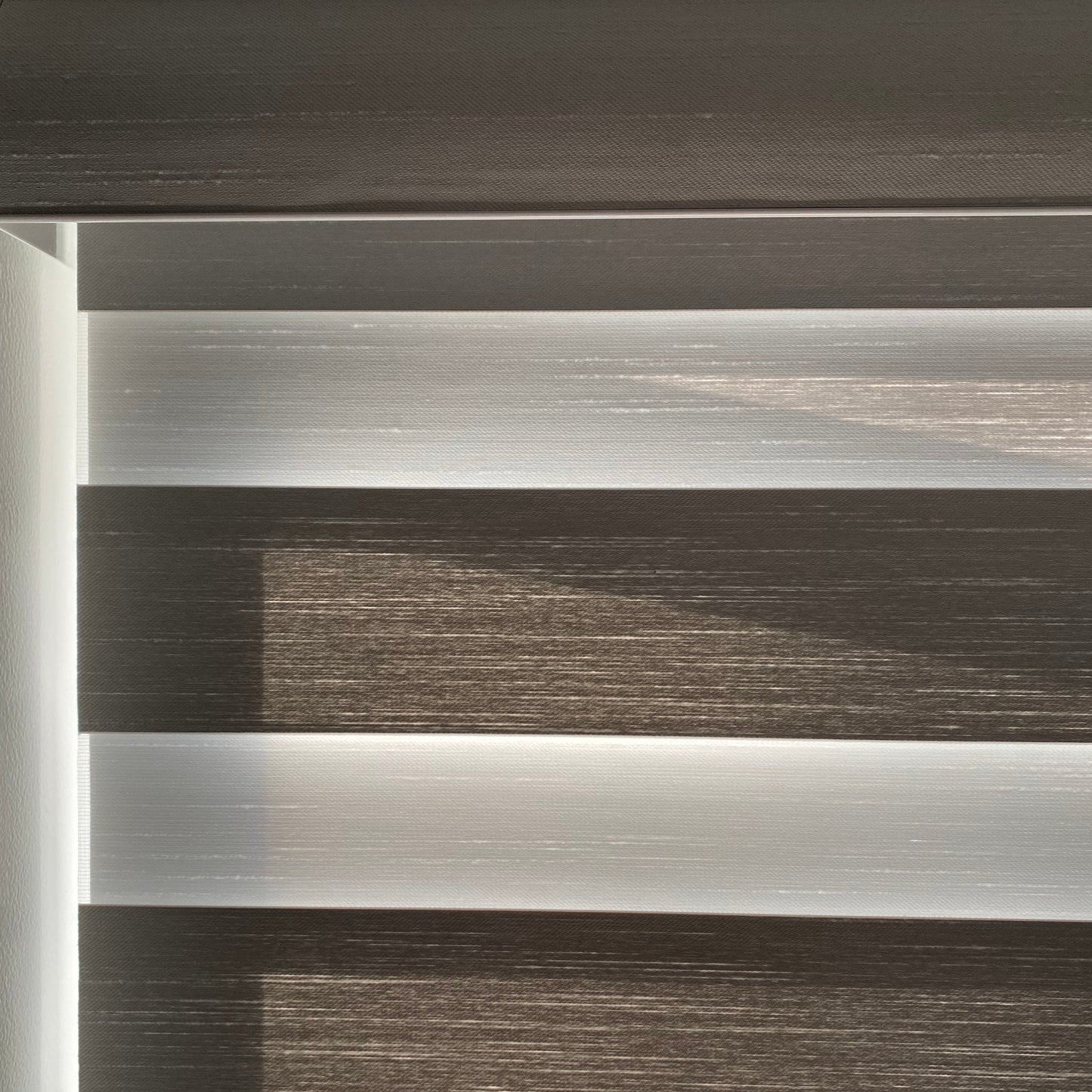 Wool-textured Room Darkening Zebra Blinds