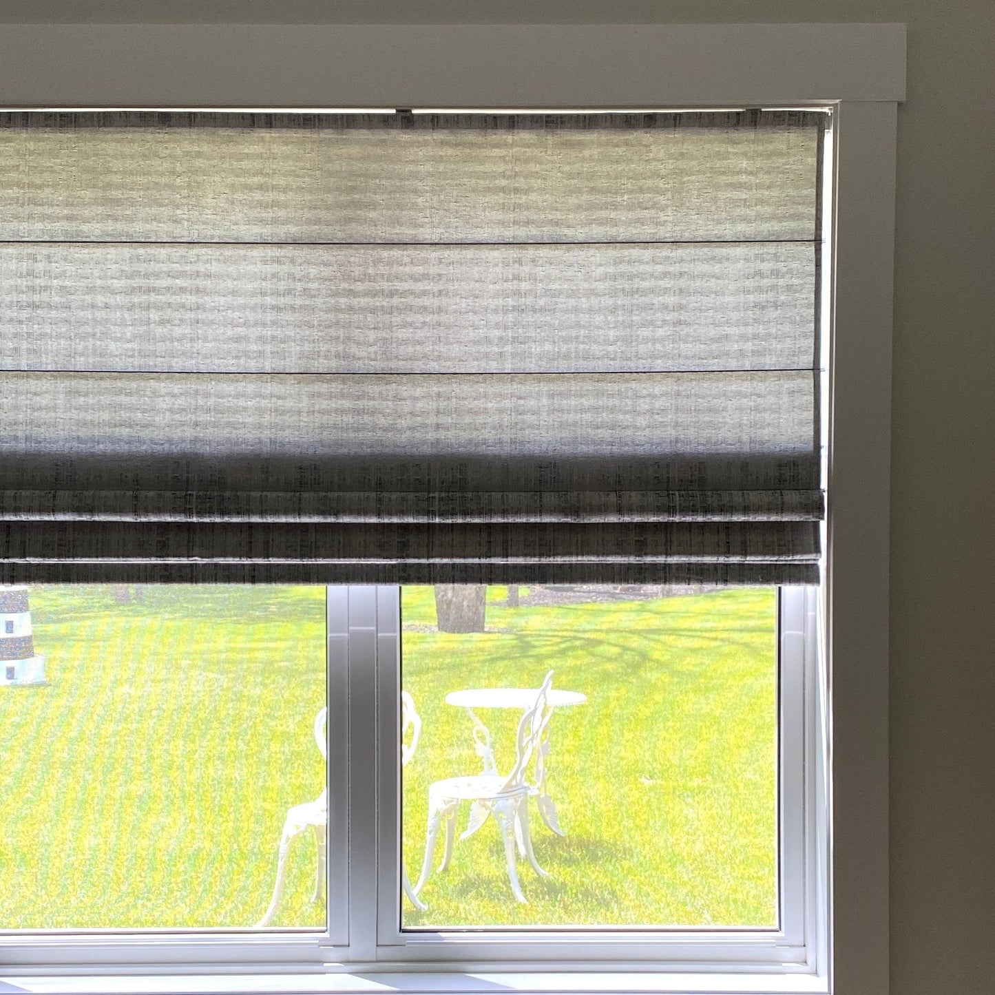 Premium Textured Room Darkening Roman Shades