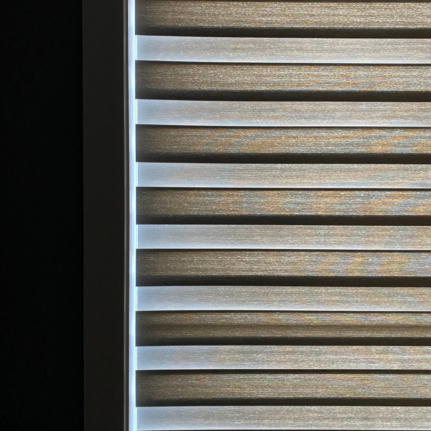 Waterproof Linen Textured Room Darkening Zebra Blinds