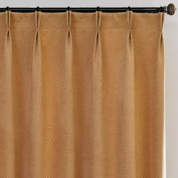 Beth Textured Room Darkening Drapes/Curtains