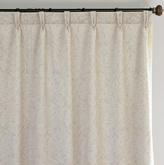 Daisy Velvet Floral Jacquard Room Darkening Curtains/Drapes