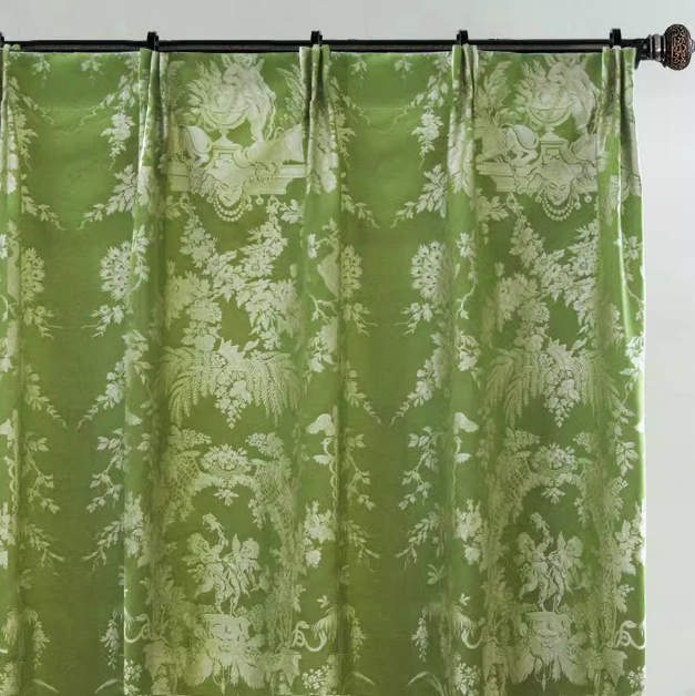 Eden Botanical Green Room-Darkening Drapes/Curtains