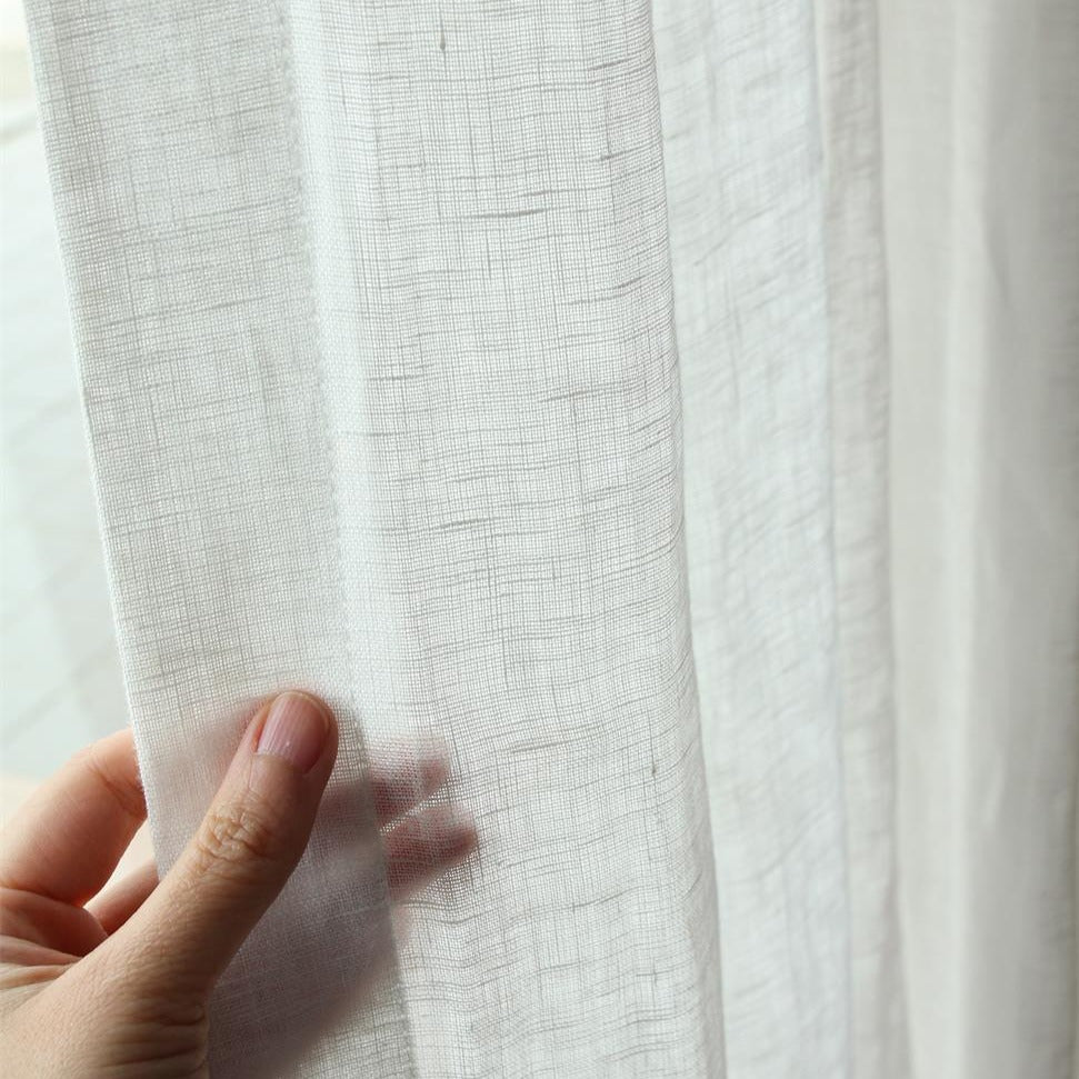 Èze 100% Organic Linen Sheer Curtains/Drapes