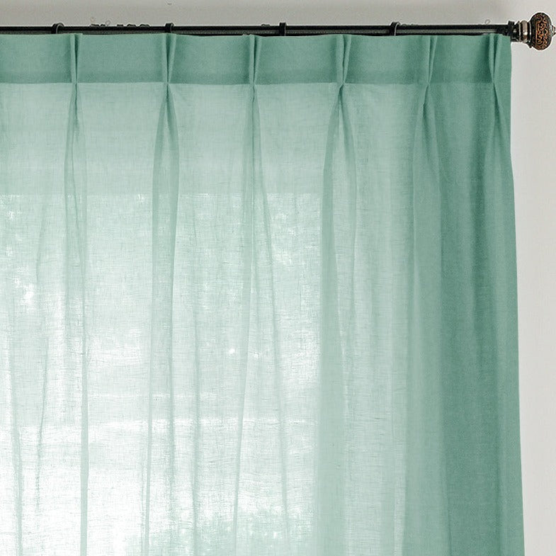 Èze 100% Organic Linen Sheer Curtains/Drapes