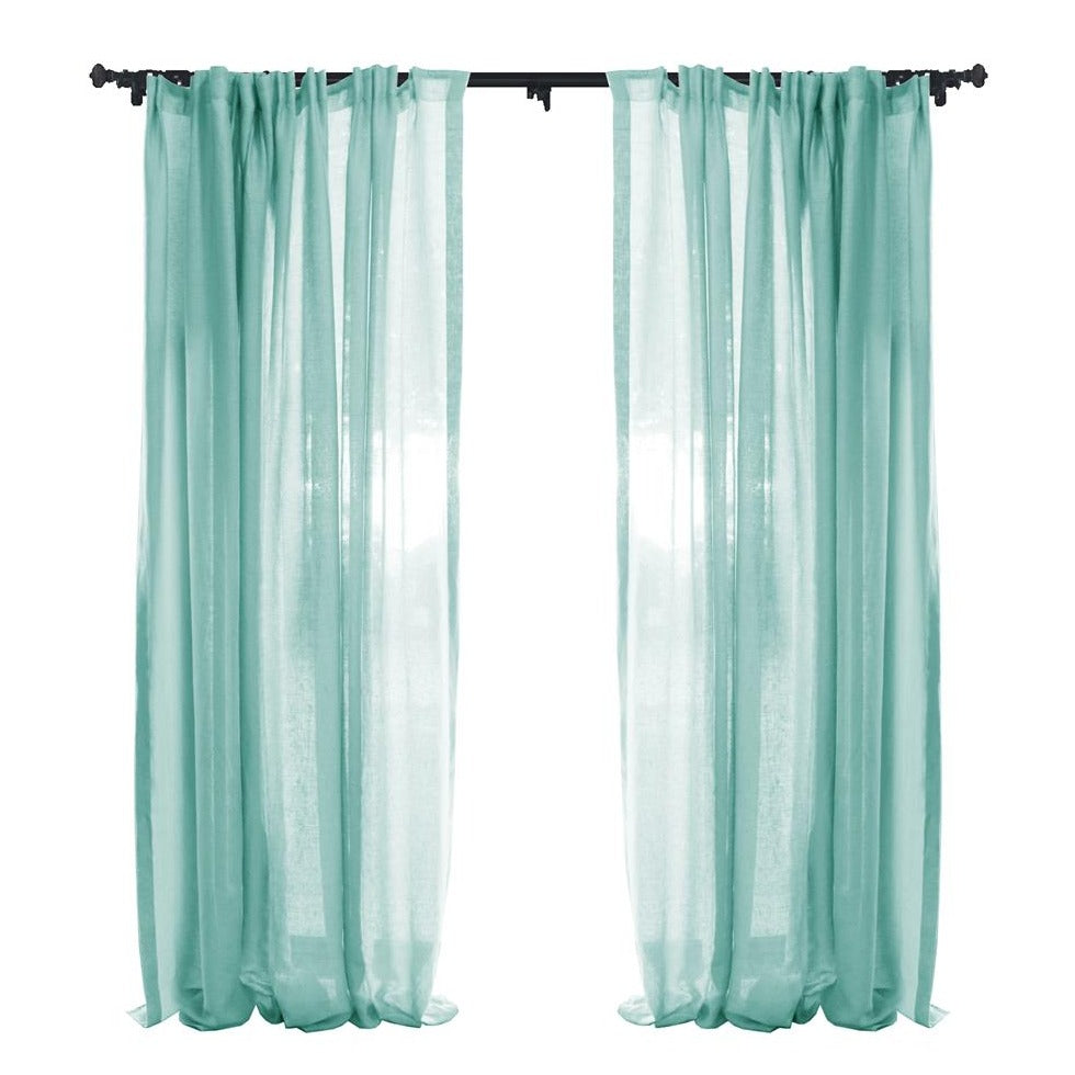 Èze 100% Organic Linen Sheer Curtains/Drapes