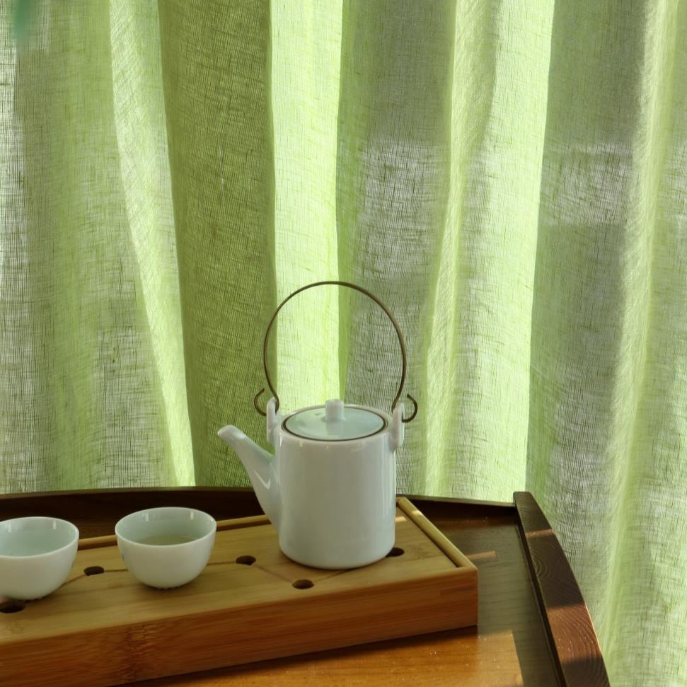 Èze 100% Organic Linen Sheer Curtains/Drapes