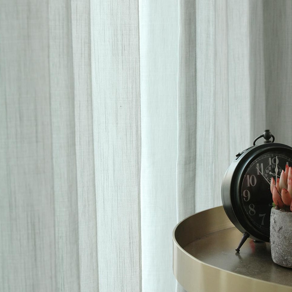 Walden Double Gauze Yarn-Dyed Sheer Curtains/Drapes