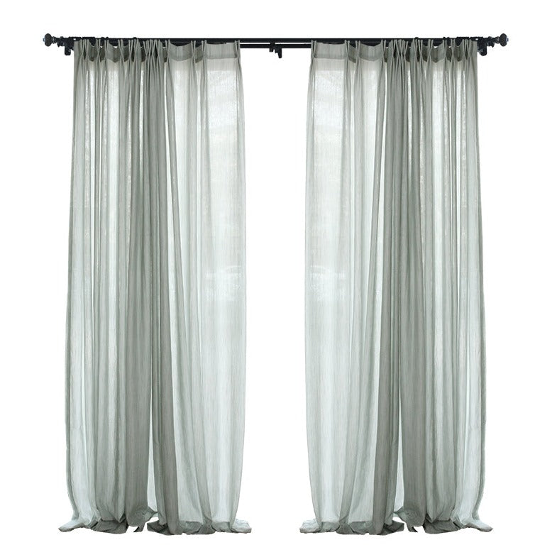 Walden Double Gauze Yarn-Dyed Sheer Curtains/Drapes