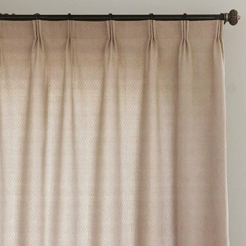 Cinderella 100% Organic Cotton Jacquard Textured Curtains/Drapes