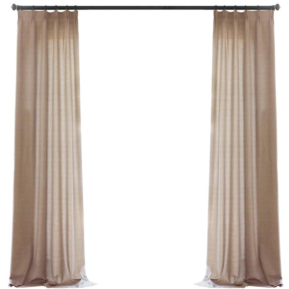 Cinderella 100% Organic Cotton Jacquard Textured Curtains/Drapes