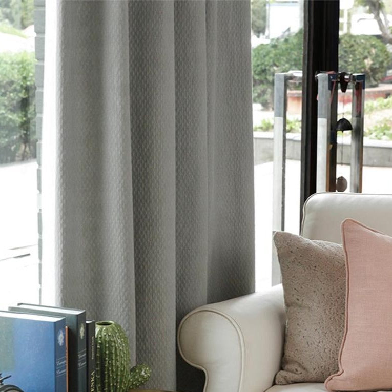 Cinderella 100% Organic Cotton Jacquard Textured Curtains/Drapes