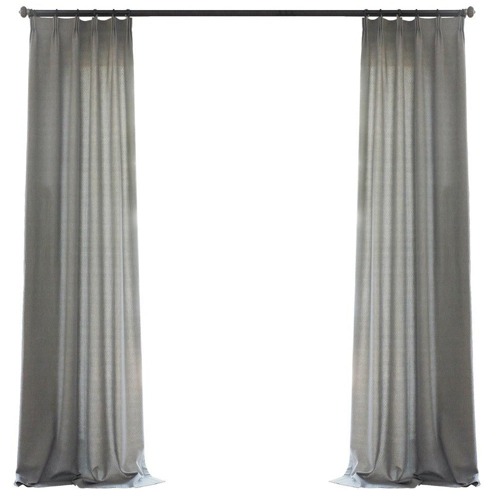 Cinderella 100% Organic Cotton Jacquard Textured Curtains/Drapes