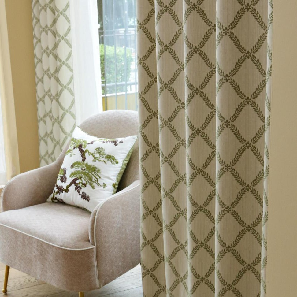 Peace Double-sided Jacquard Room Darkening Curtains/Drapes