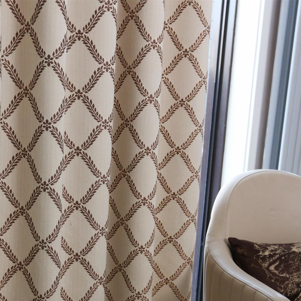 Peace Double-sided Jacquard Room Darkening Curtains/Drapes
