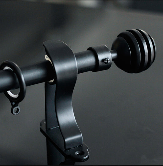 22mm Minimalist Black Window Curtain Rods