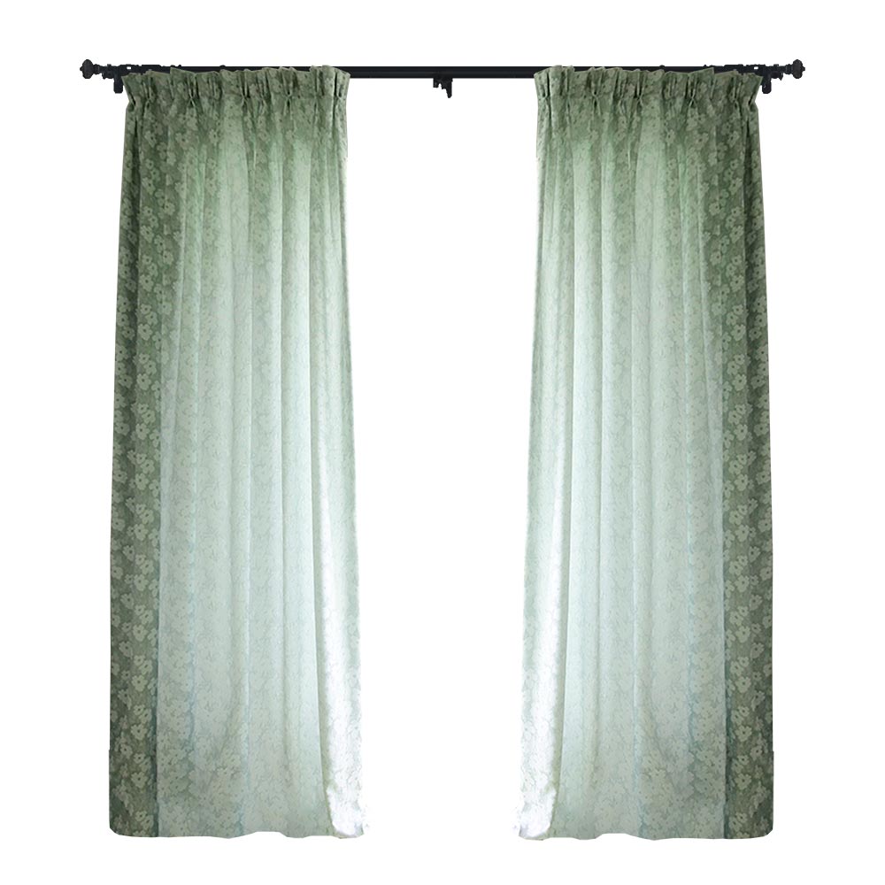 Dawn Floral Jacquard Room Darkening Curtains/Drapes