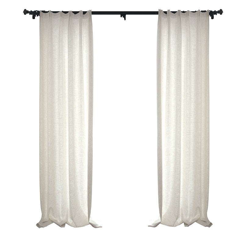 Misty White Room Darkening Drapes/Curtains